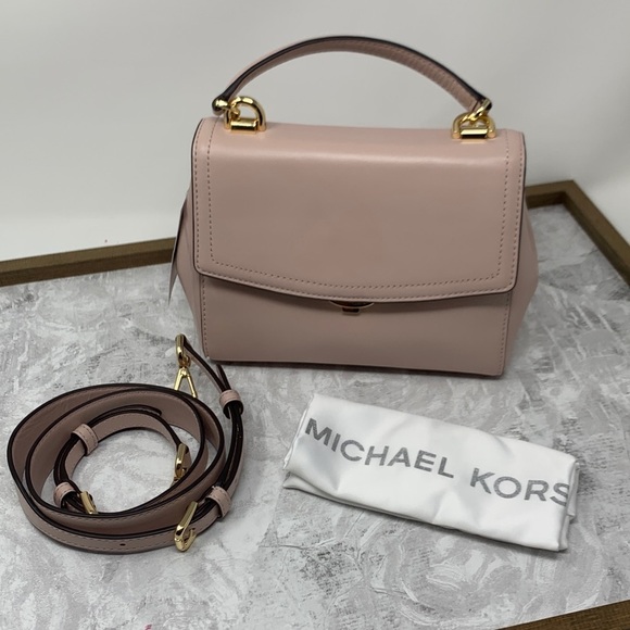 MICHAEL Michael Kors Handbags - Michael Michael Kors Small Lt Pink Leather Satchel